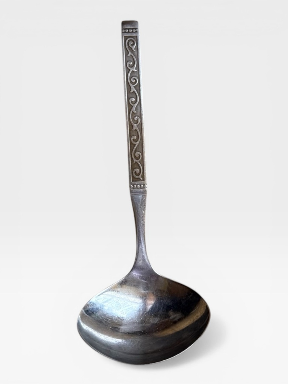Vintage Oneida "Spanish Court" Stainless Steel Gravy Ladle